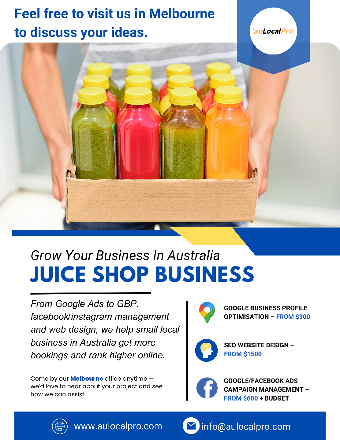 Juice Shop Marketing in Southport, Queensland – SEO, Social & Ads