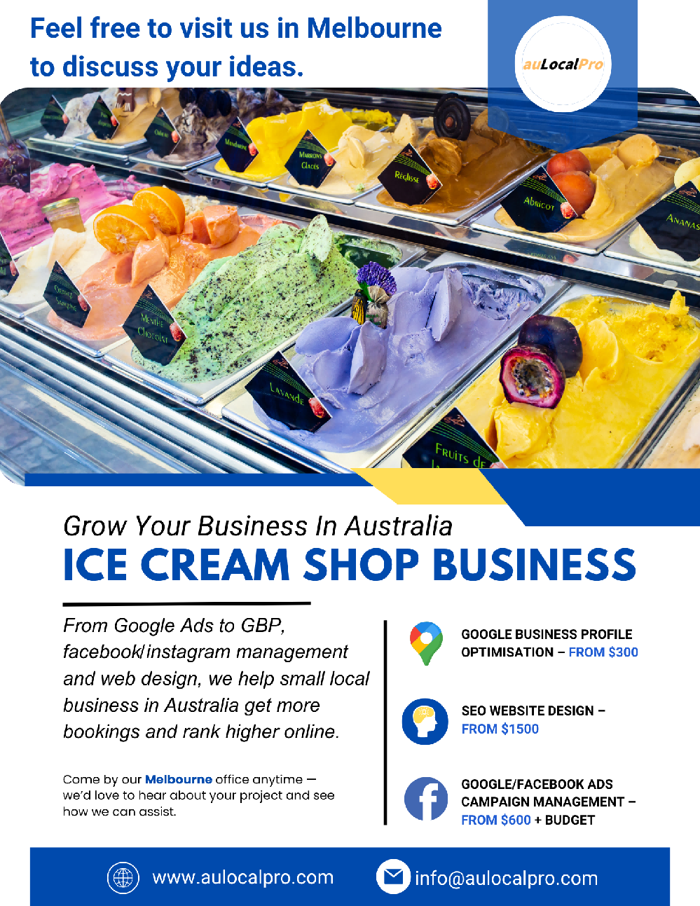 Local Ice Cream Shop SEO & Digital Marketing – Thornlie, Western Australia