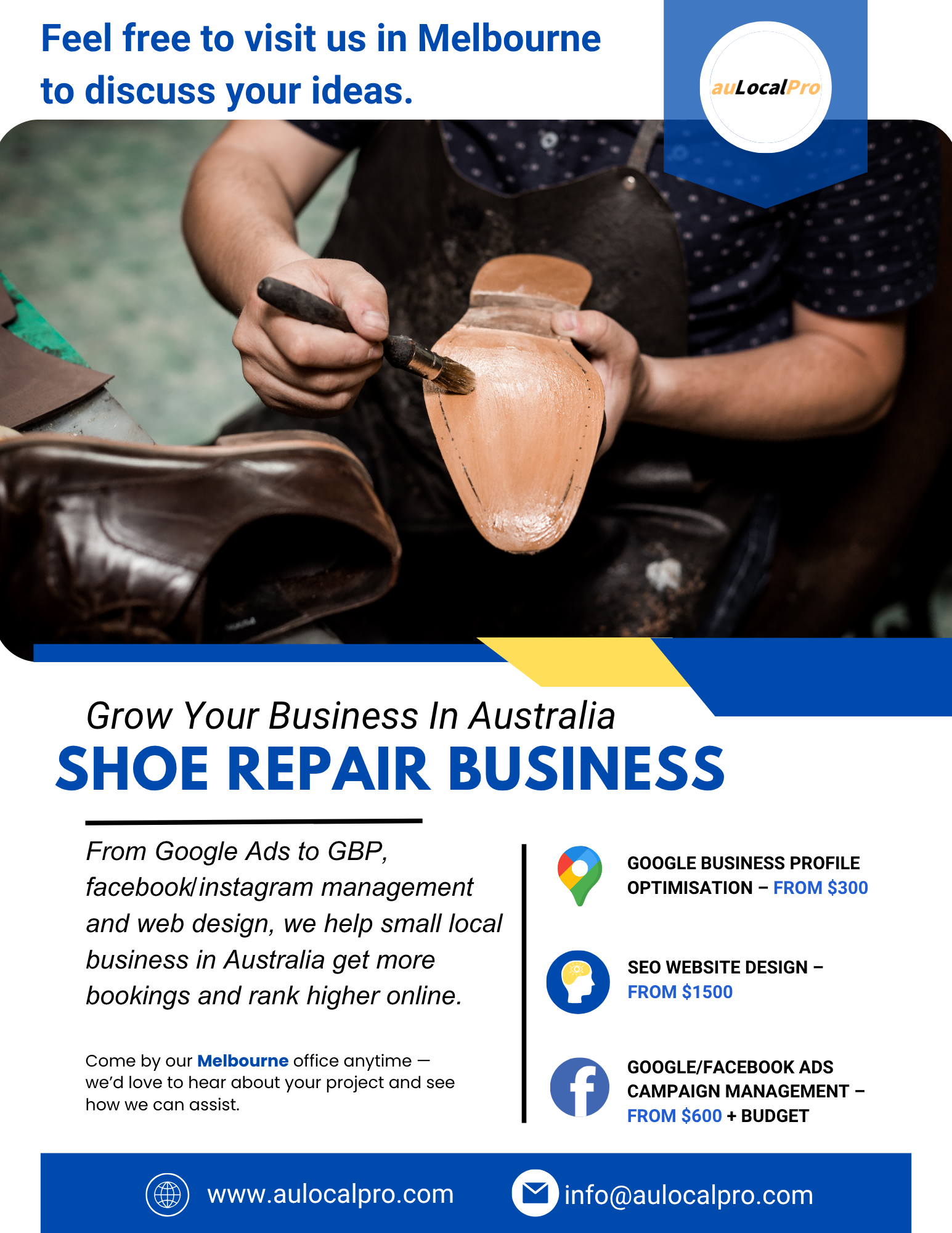 Shoe Repair Marketing in Southbank, Victoria – Boost Walk-Ins