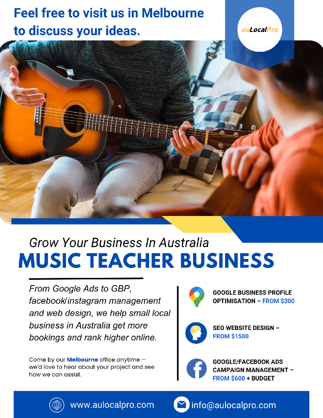 Digital Marketing for Music Teachers – Wyndham Vale, Victoria Experts