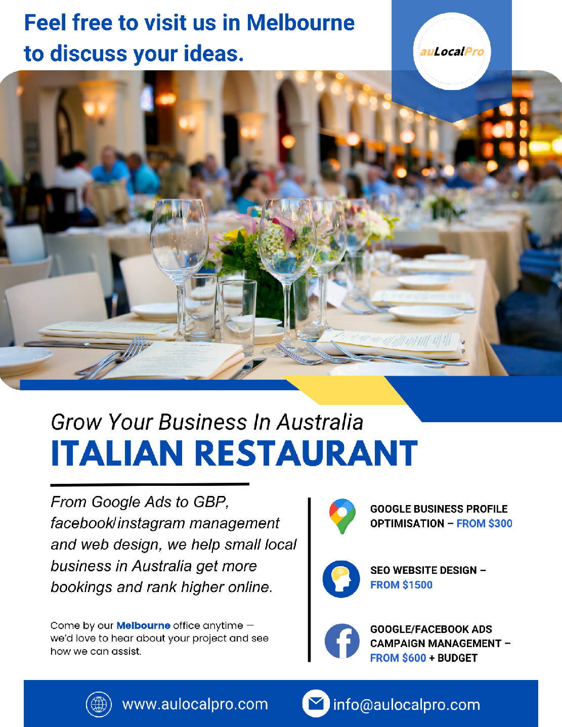 Italian Restaurant Marketing in Saint Albans, Victoria – Boost Bookings