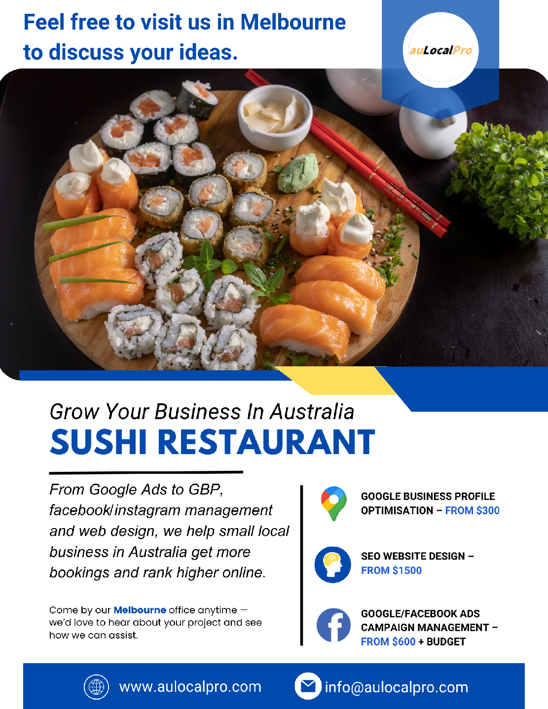 Sushi Restaurant Marketing in Wyndham Vale, Victoria – Digital Growth Experts