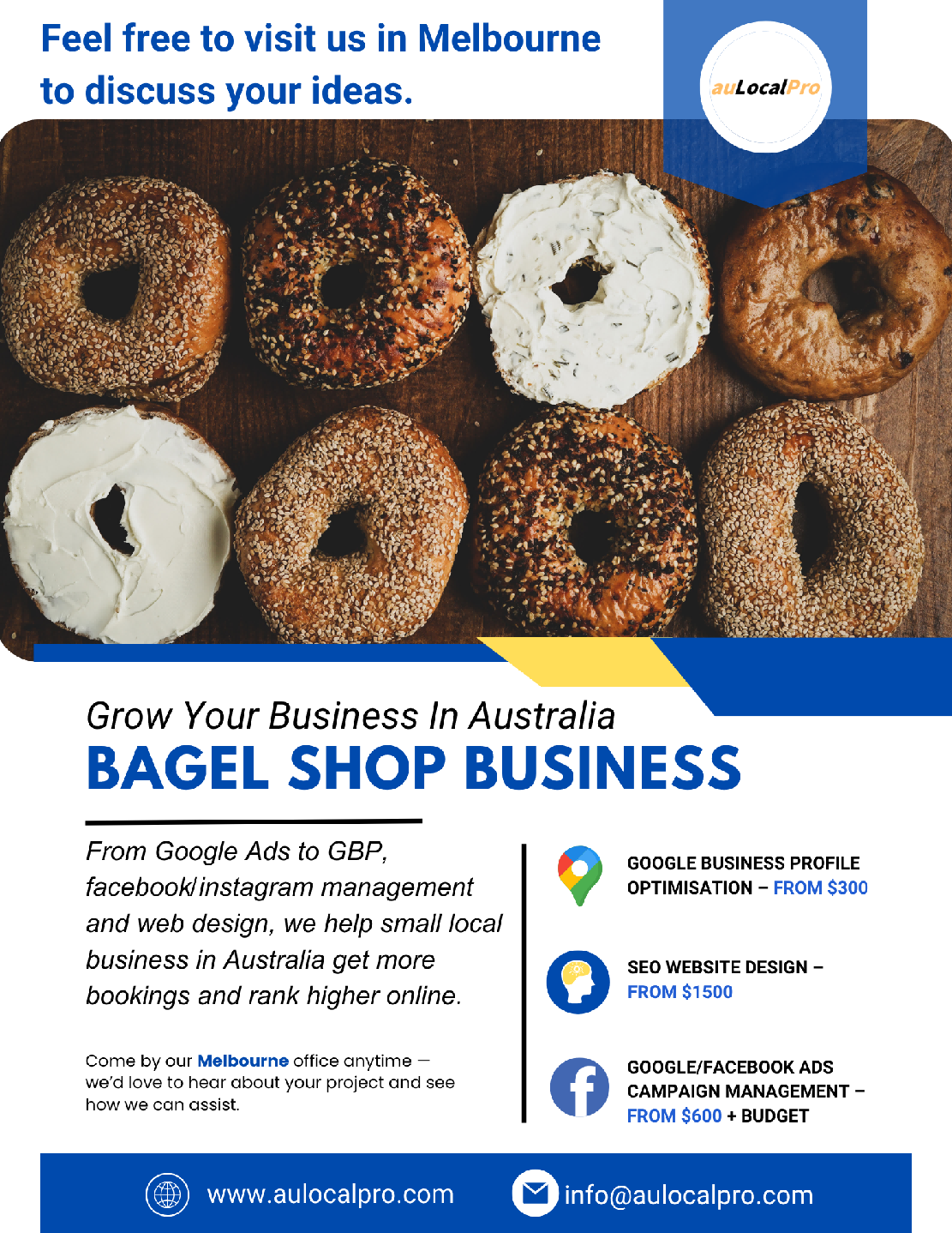 Bagel Shop Marketing in Traralgon, Victoria – SEO, Social & Ads