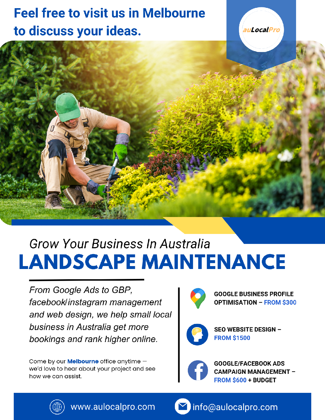 Landscape Maintenance Marketing in Toowoomba, Queensland – SEO & Social Media Experts