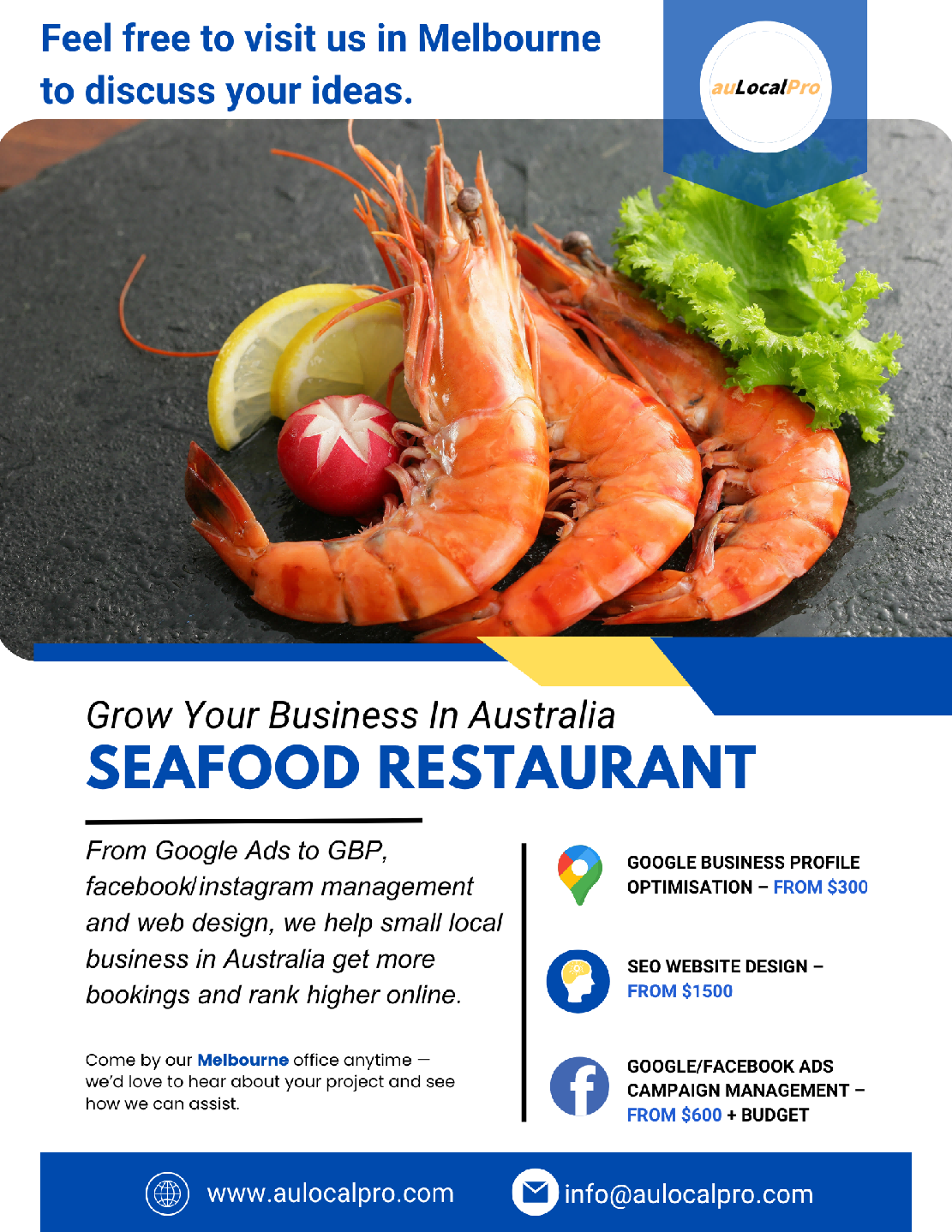 Seafood Restaurant Marketing in Southbank, Victoria – SEO, Ads & Social