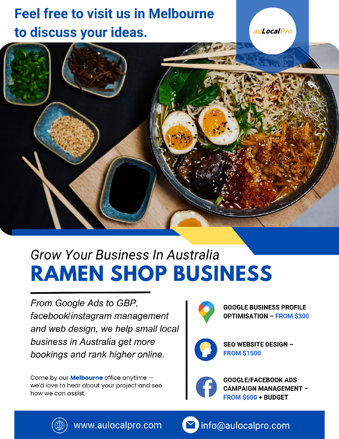 Ramen Shop Marketing in Tarneit, Victoria – SEO, Social Media & Ads