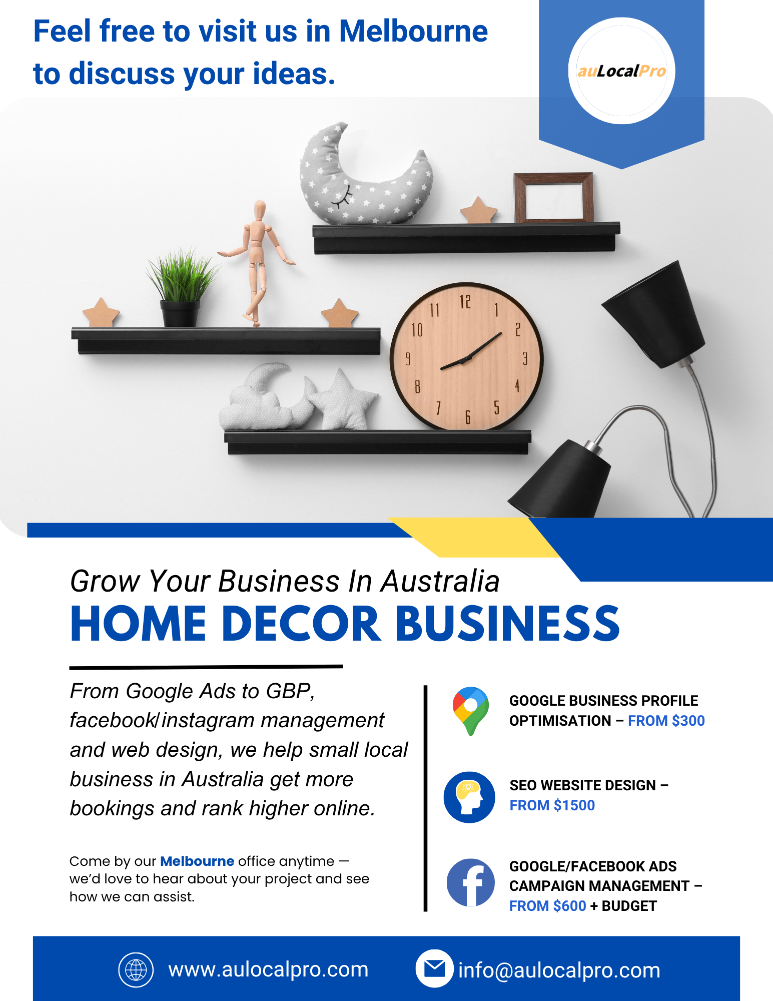 Home Decor Marketing in South Yarra, Victoria – SEO, Social Media & Google Ads
