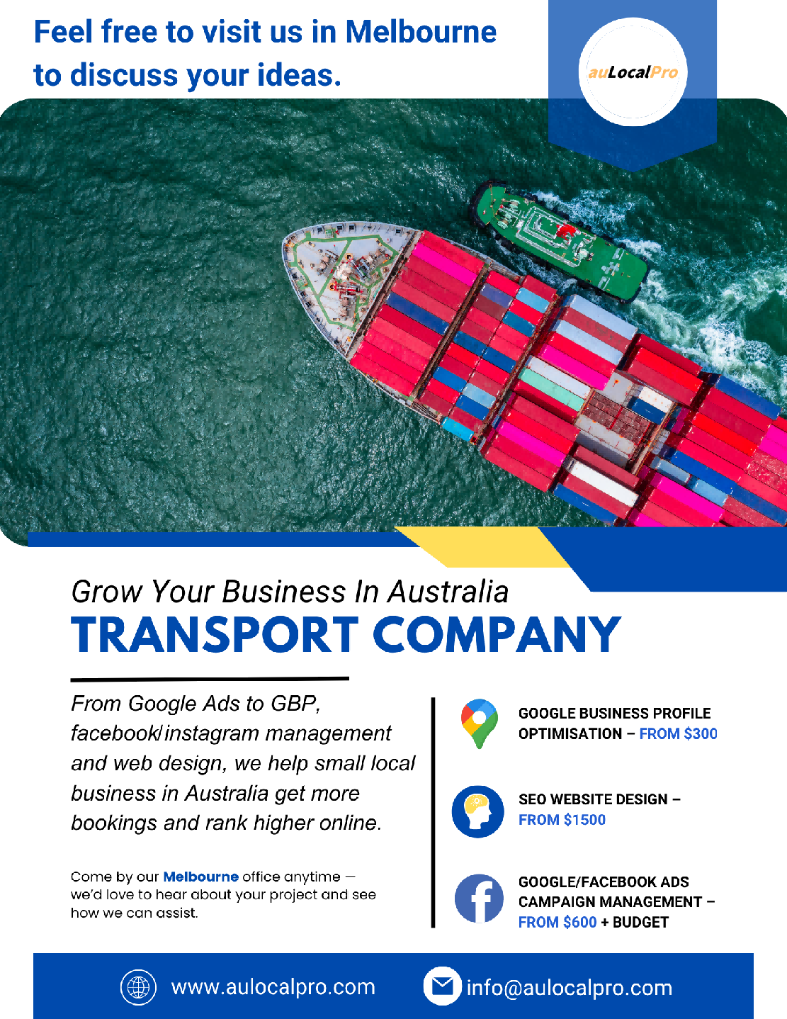 Transport Company Marketing in Saint Albans, Victoria – SEO, Google Ads & Social Media